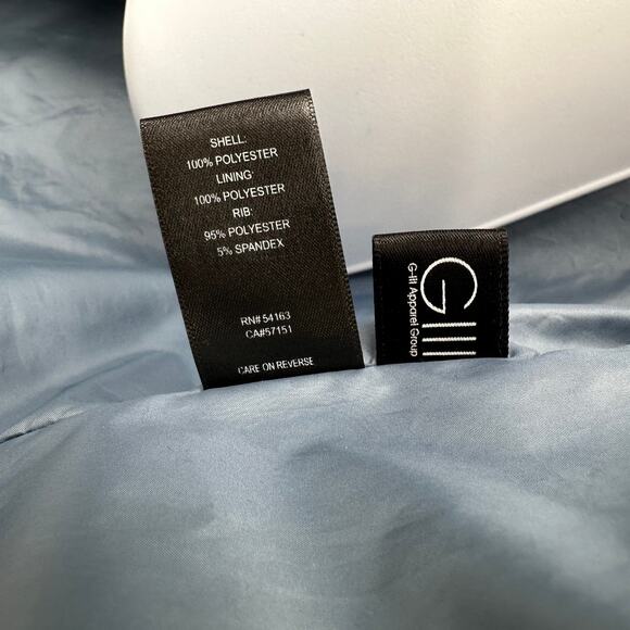 Kenneth Cole Jacket NY Quilted Puffer  WMNS L Gray Long Coat Full Zip Winterwear - Picture 9 of 10